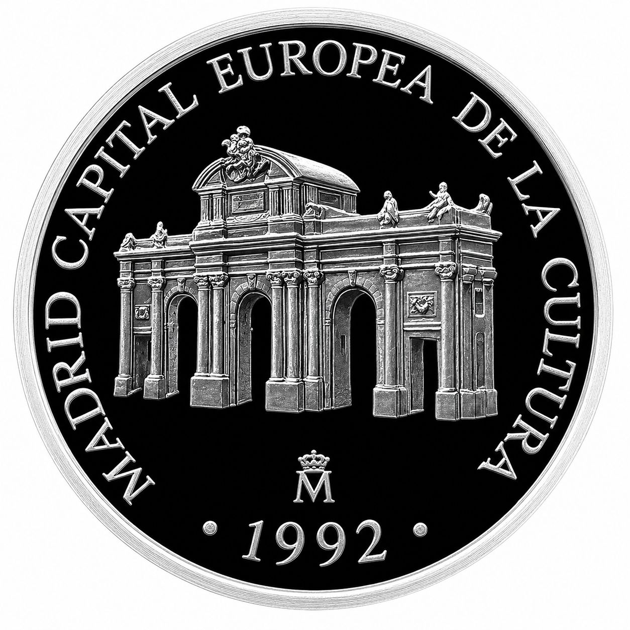 Proof 1 ecu España 1992 - Puerta de Alcalá