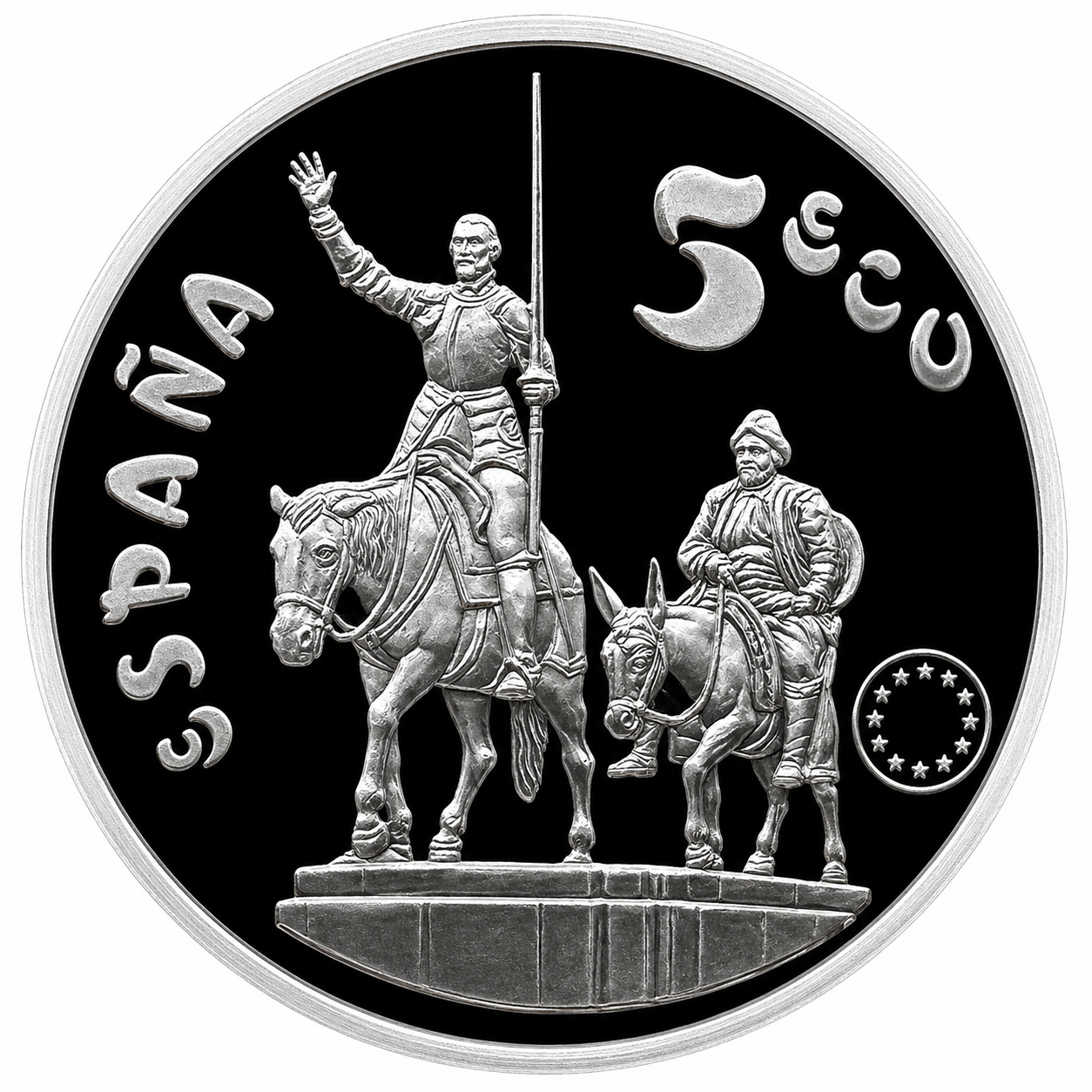 Proof 5 ecu España 1994 - Miguel de Cervantes