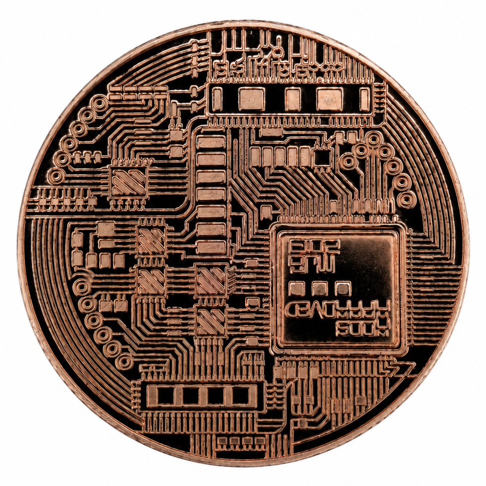 Moneda de cobre - Bitcoin