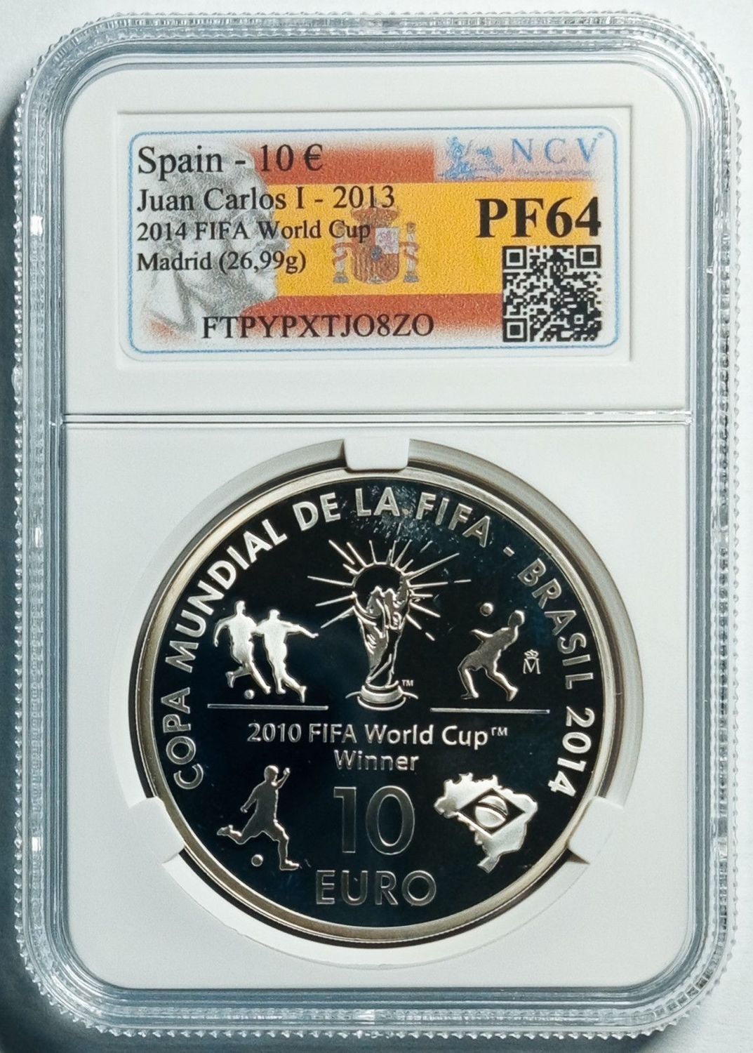 Proof 10 euro España 2013 - Copa Mundial de la FIFA Brasil