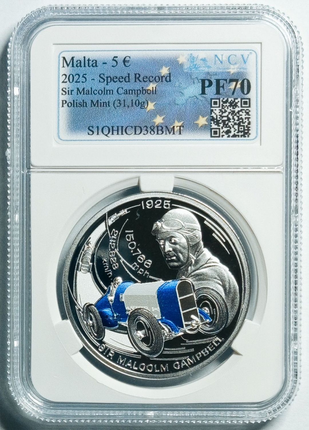 Proof 5 euro Malta 2025 - Señor Malcolm Campbell