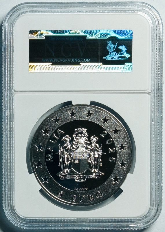 Proof 5 euro Malta 2025 - Señor Malcolm Campbell
