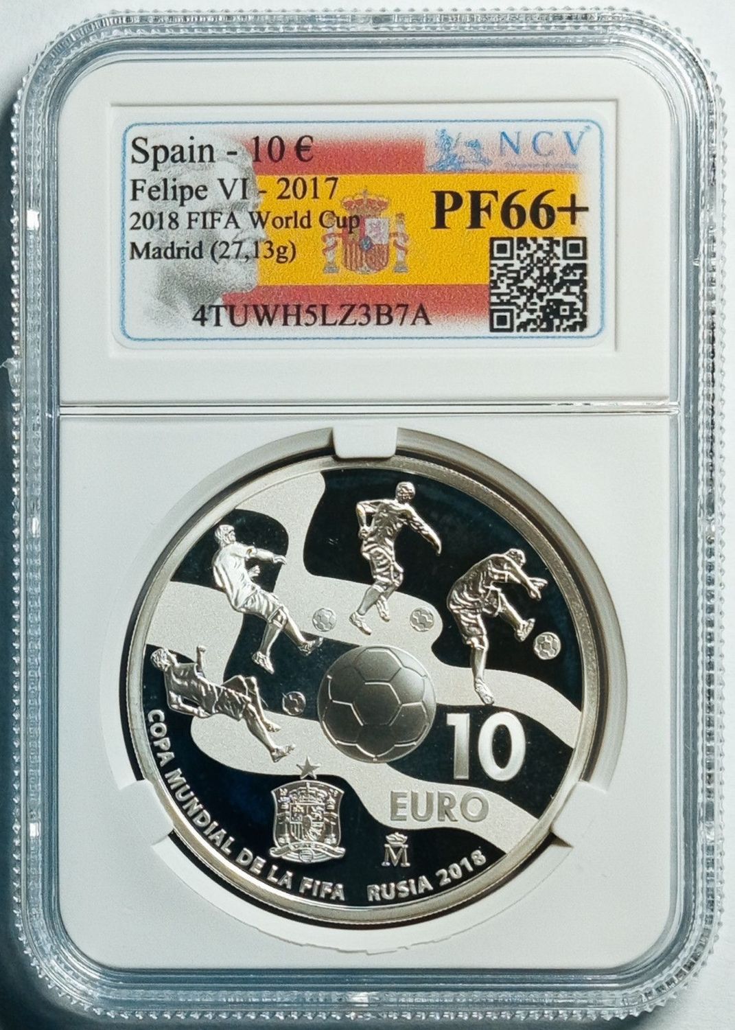 Proof 10 euro España 2017 - Copa Mundial de la FIFA Rusia (En capsula)