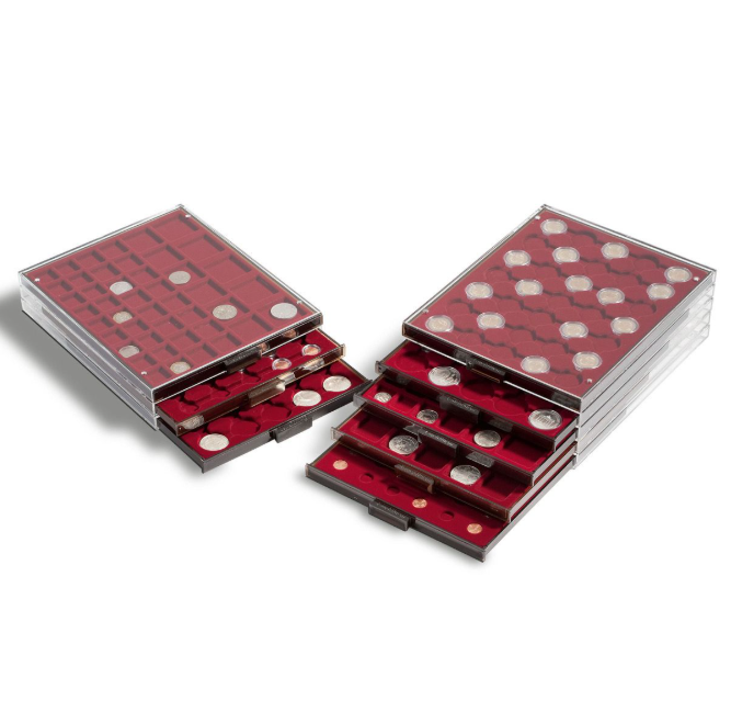 Bandeja para monedas MB con 20 compartimentos cuadrados (50 mm)
