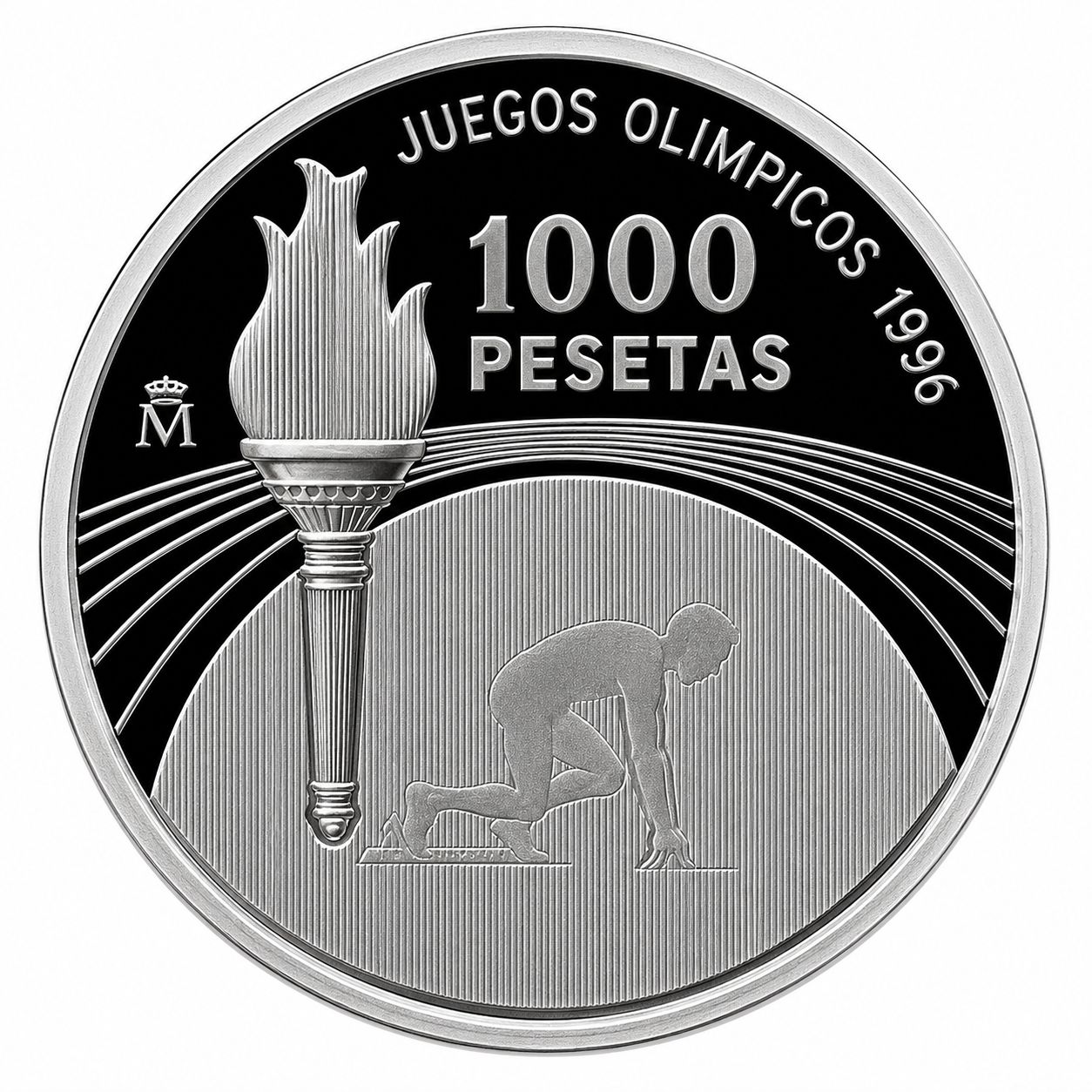 Proof 1000 Pesetas España 1995 - Juegos Olimpicos