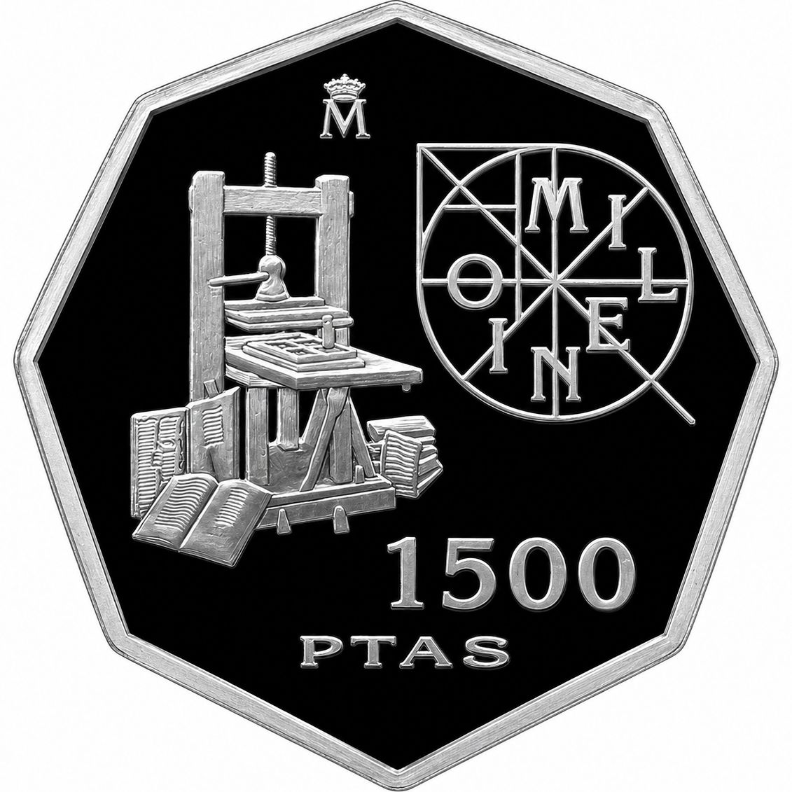 Proof 1500 Pesetas España 2000 - Milenio Imprenta