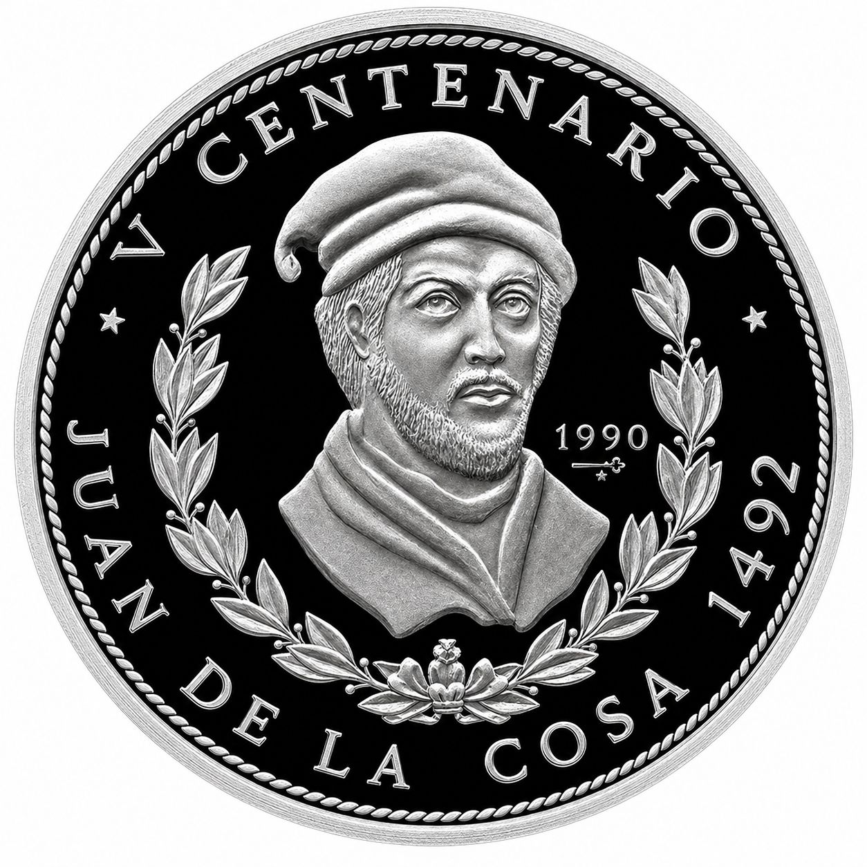 1 onza Cuba 1990 - Juan de la Cosa 1 onza Cuba 1990 - Juan de la Cosa