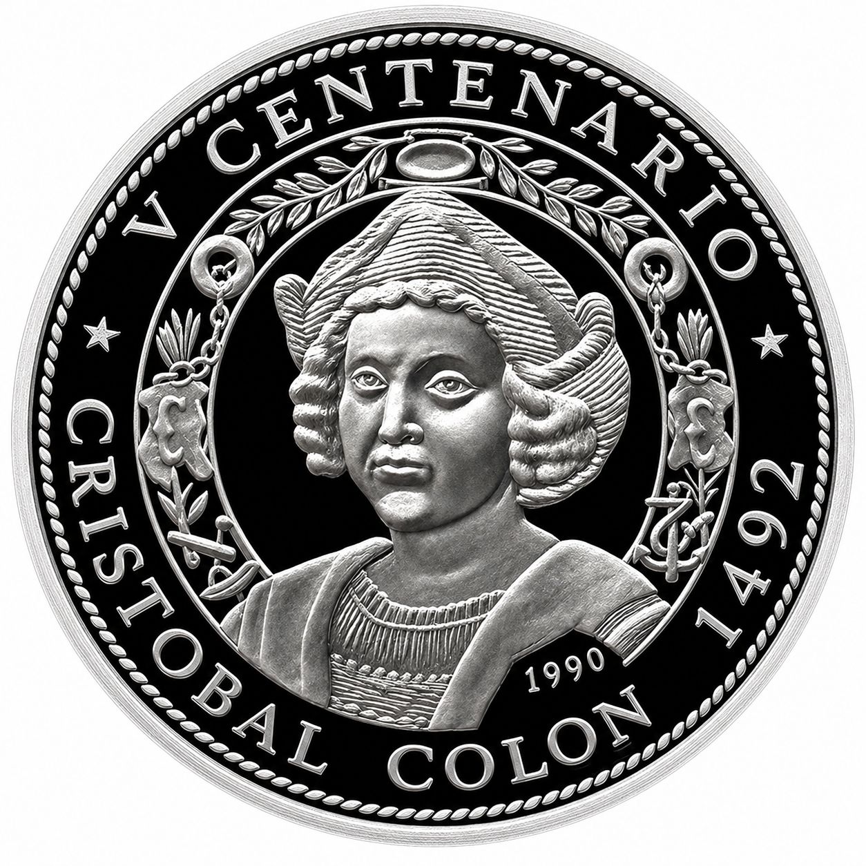 1 onza Cuba 1990 - Cristobal Colon 1 onza Cuba 1990 - Cristobal Colon