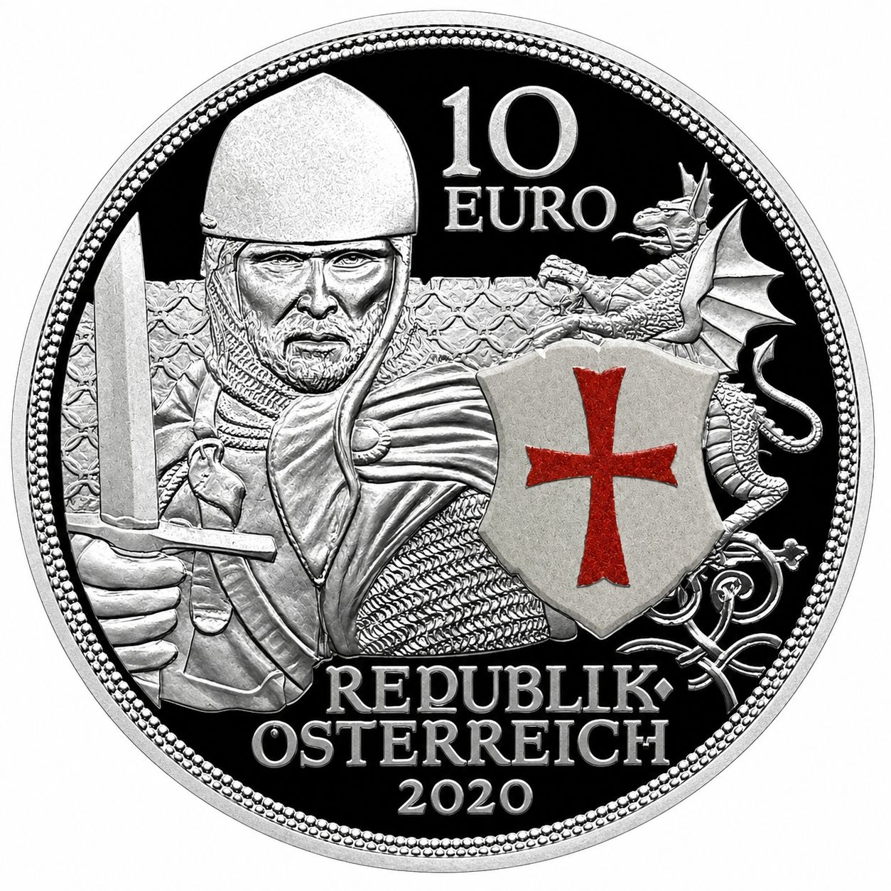 Proof 10 euro Austria 2020 - Coraje