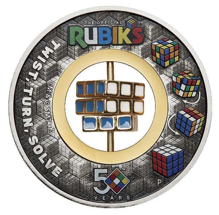 2 onzas Tuvalu 2024 - RUBIK'S CUBE 2 onzas Tuvalu 2024 - RUBIK'S CUBE