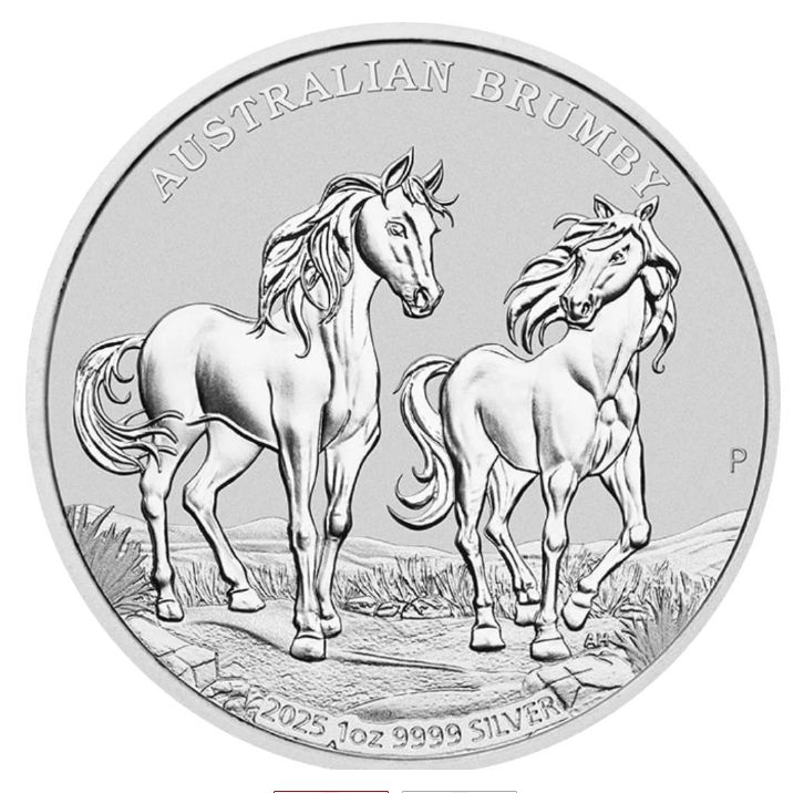 1 onza Australia 2025 - Brumby 6.ª edición 1 onza Australia 2025 - Brumby 6.ª edición