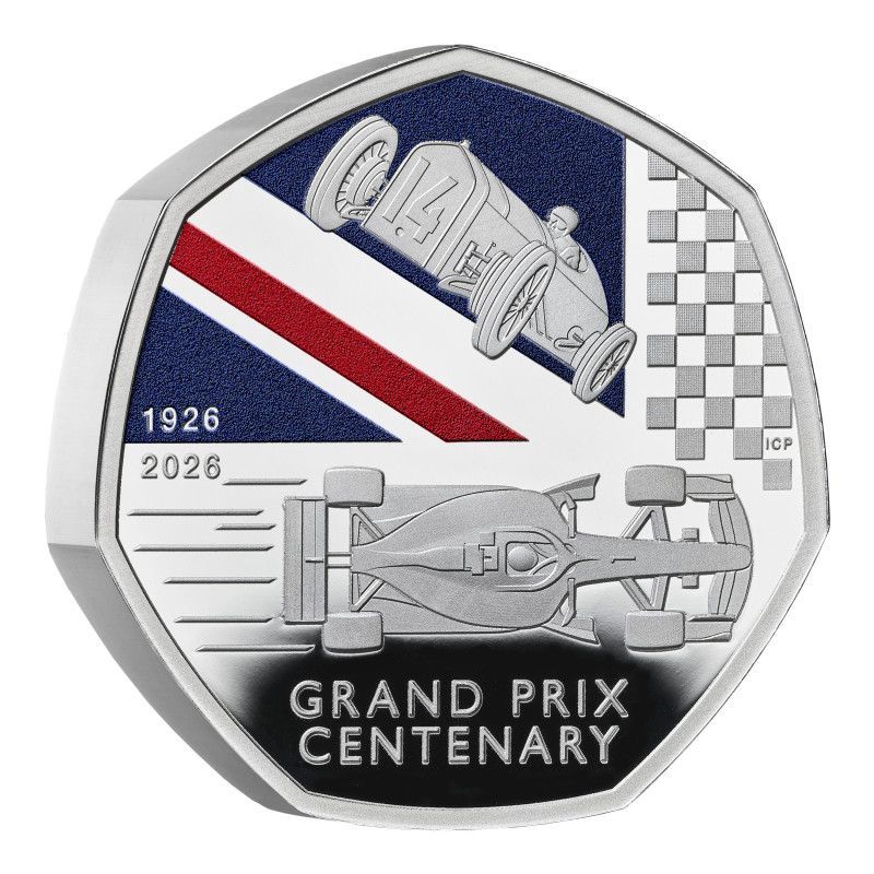 0.50 Pound Reino Unido 2026 - 100 años del Grand Prix (Preventa)