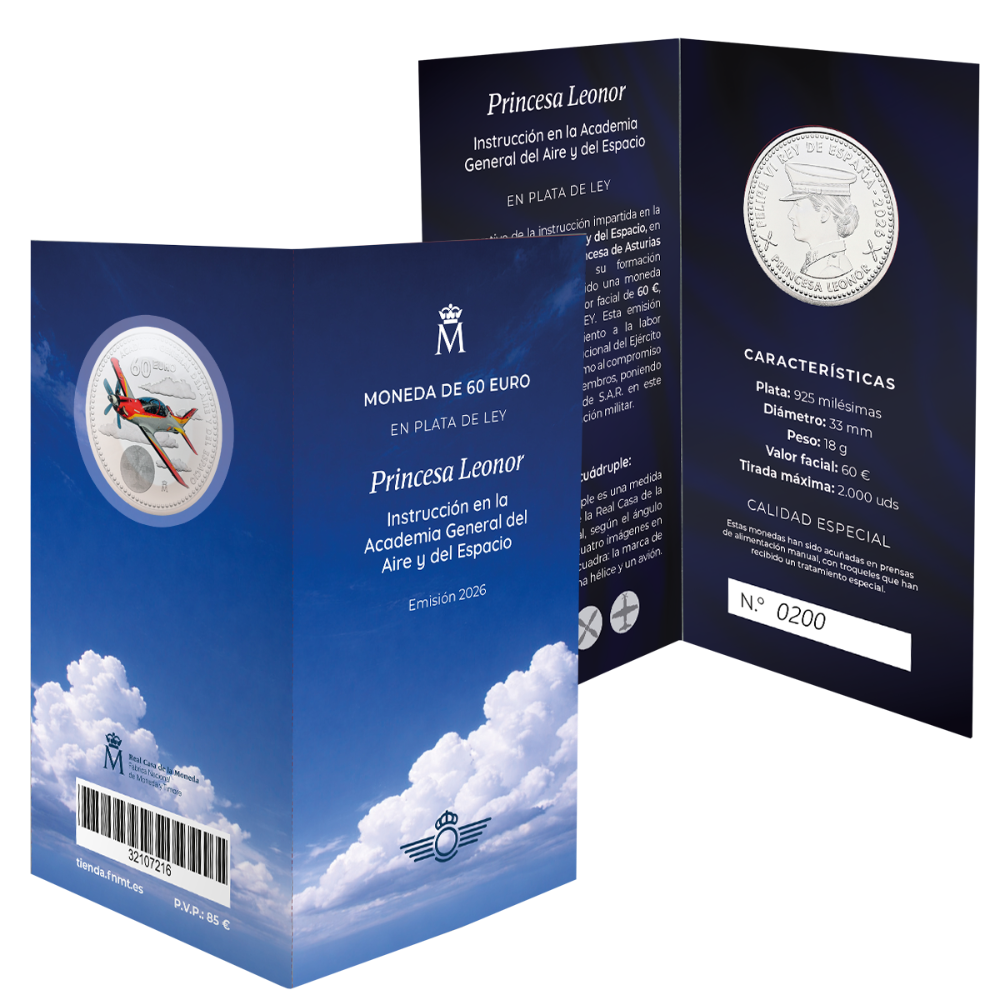 Proof 60 euro España 2026 - Academia General del Aire y del Espacio Proof 60 euro España 2026 - Academia General del Aire y del Espacio