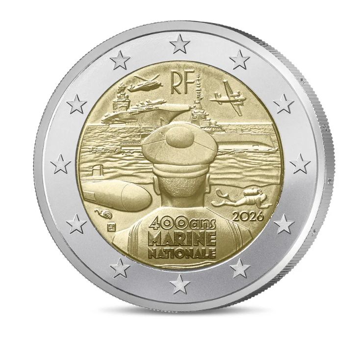 UNC 2 euro Francia 2026 - Armada francesa UNC 2 euro Francia 2026 - Armada francesa