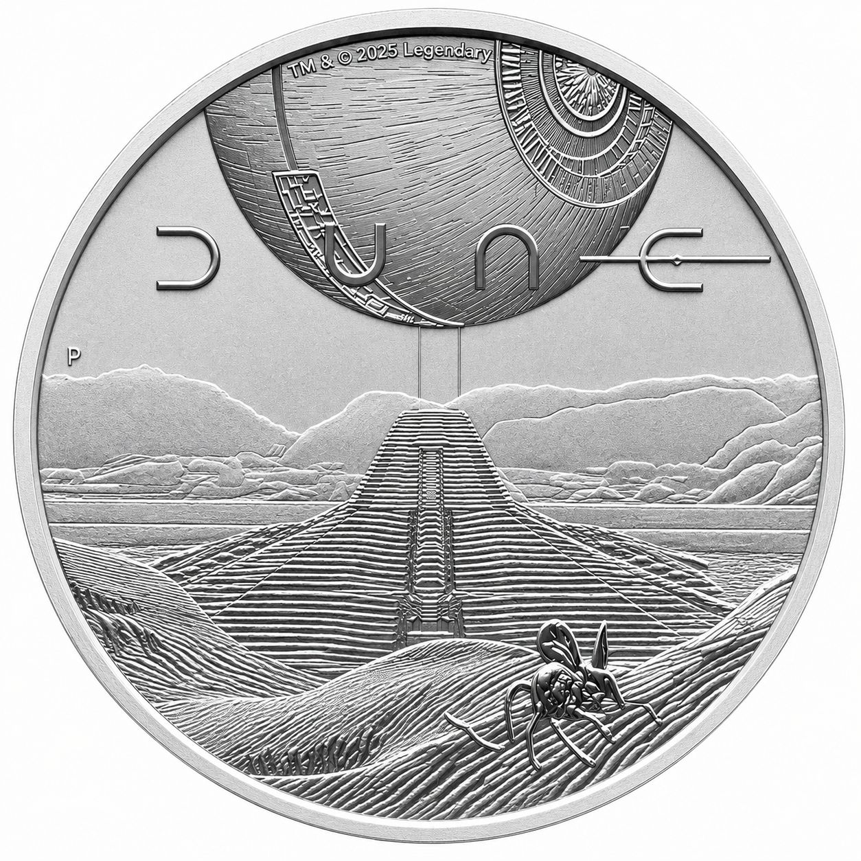 Reverso moneda de plata 1 onza Tuvalu 2026 Dune