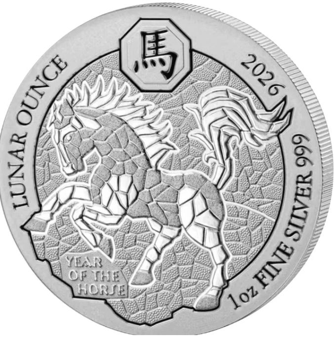 1 onza Ruanda 2026 - Lunar Año del Caballo