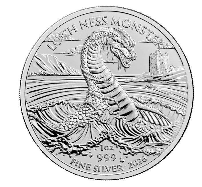 1 onza Reino Unido 2026 - Monstruo del Lago Ness, 1.ª edición