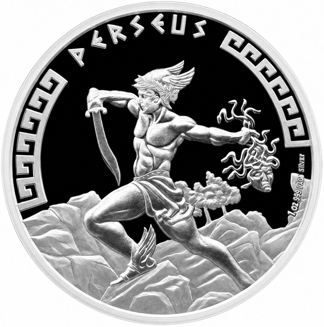 1 onza Niue 2024 - Héroes de la mitología griega Perseo