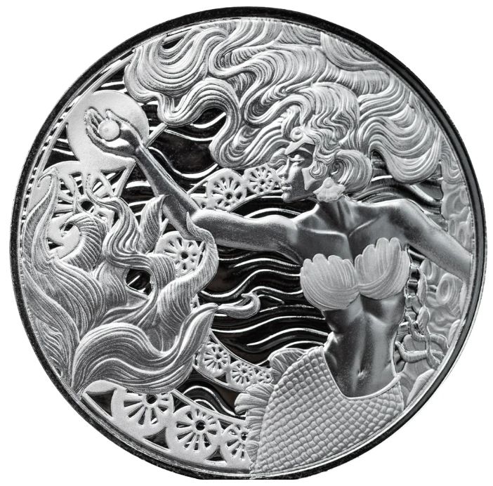 1 onza Samoa 2025 - Sirena y Perla