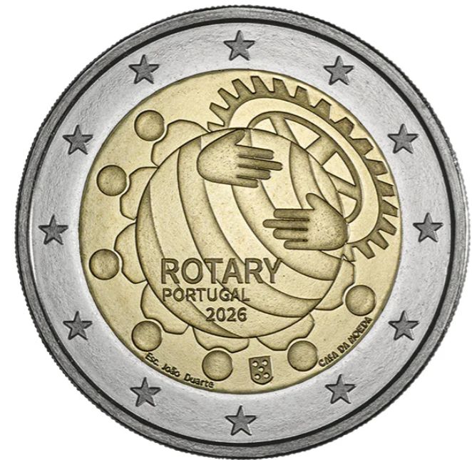 UNC 2 euro Portugal 2026 - Rotary UNC 2 euro Portugal 2026 - Rotary