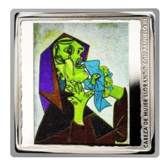 Proof 10 euro España 2023 - Picasso: Cabeza de mujer llorando con pañuelo