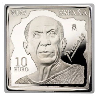 Proof 10 euro España 2023 - Picasso: Cabeza de mujer llorando con pañuelo
