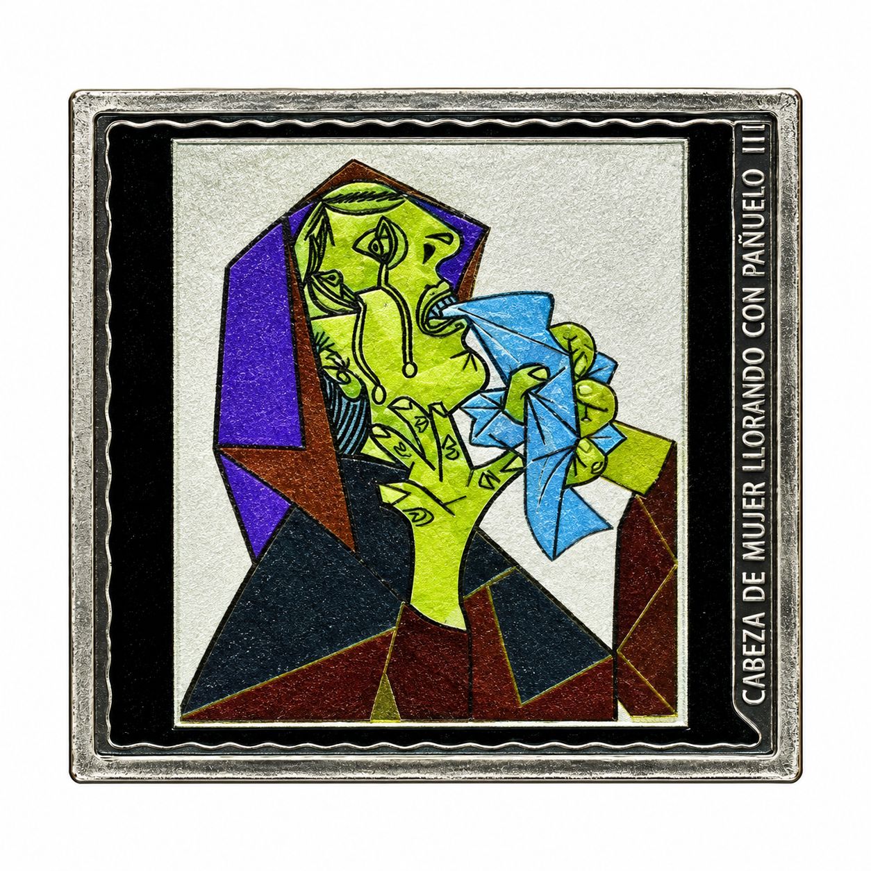 Proof 10 euro España 2023 - Picasso: Cabeza de mujer llorando con pañuelo Proof 10 euro España 2023 - Picasso: Cabeza de mujer llorando con pañuelo
