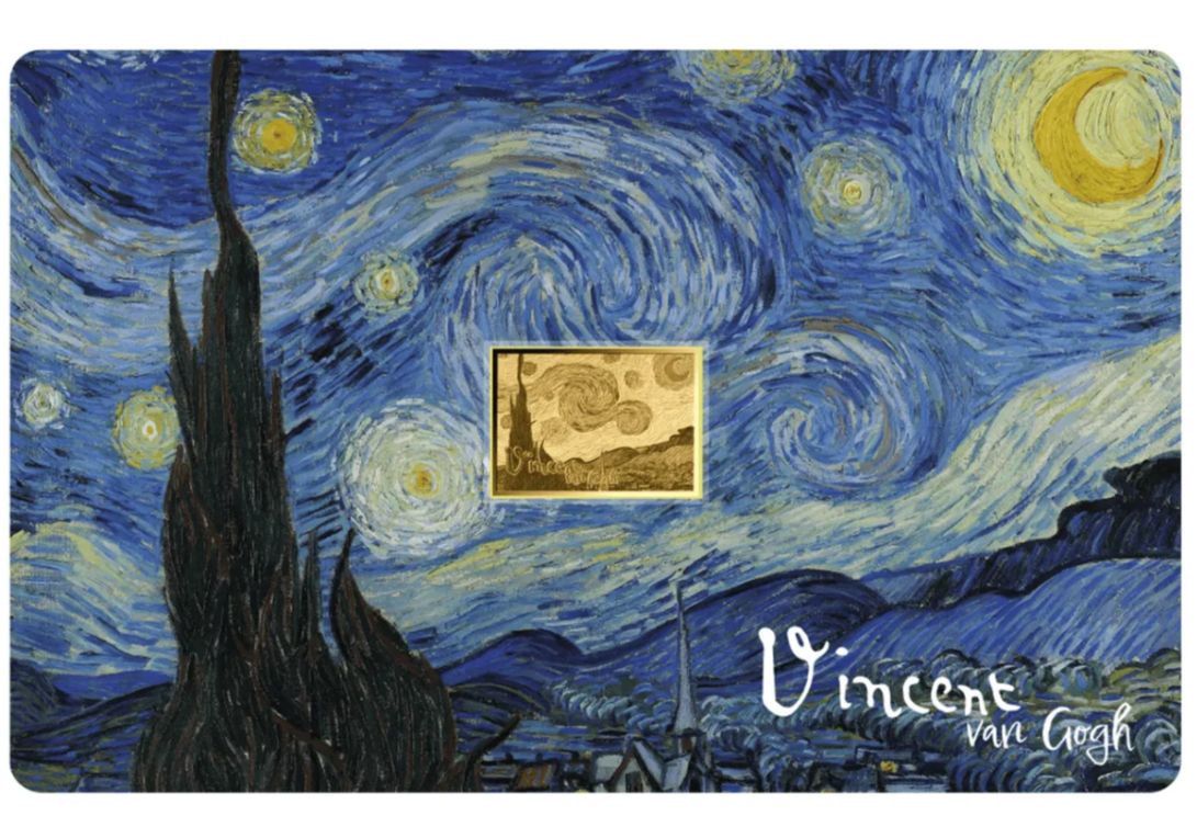 1/1000 oz Oro Chad 2023 - Vincent van Gogh 
