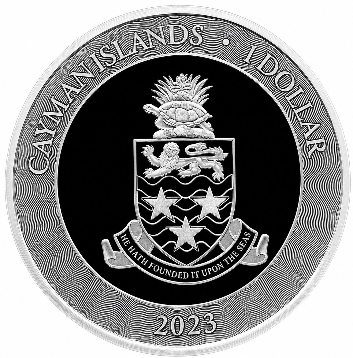 1 onza Islas Caiman 2023 - Raya marina