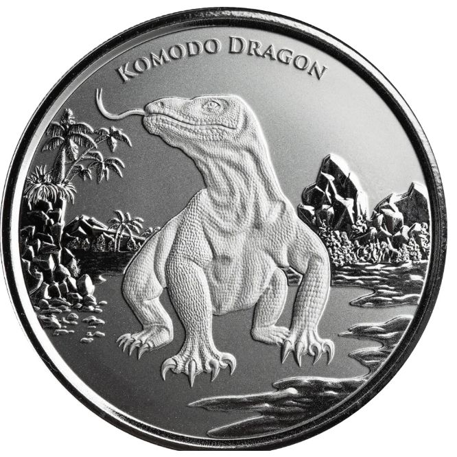 1 onza Tokelau 2022 - Dragon de Komodo