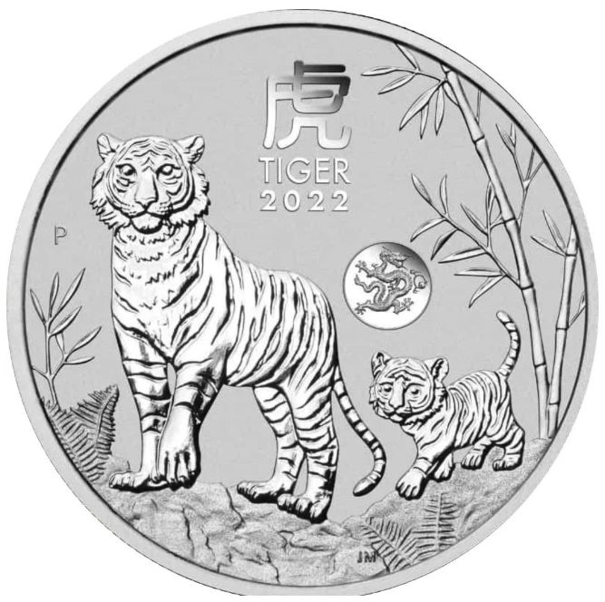 1 onza Australia 2022 - Lunar III Año del Tigre