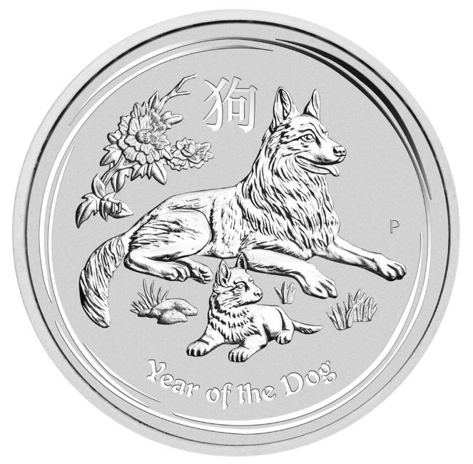 1 onza Australia 2018 - Lunar II Año del Perro