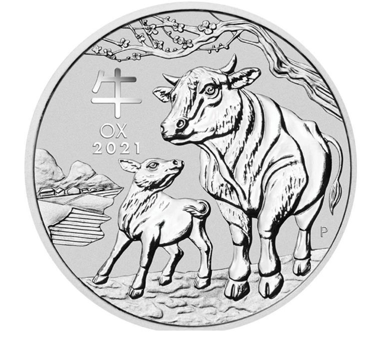 1 onza Australia 2021 - Lunar III Año del Buey
