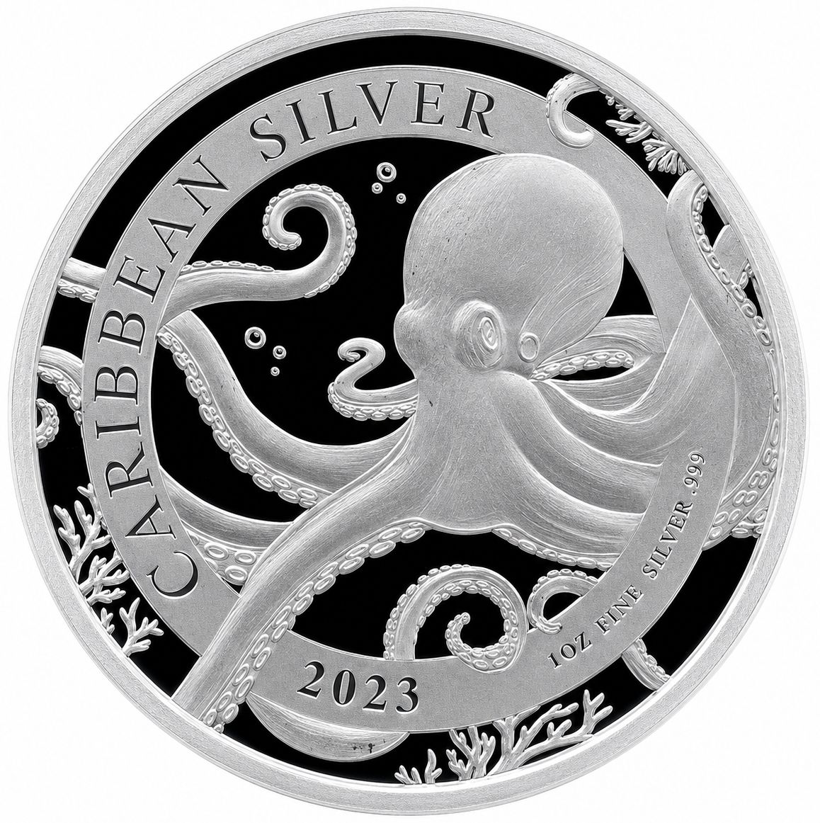 1 onza Barbados 2023 - Pulpo