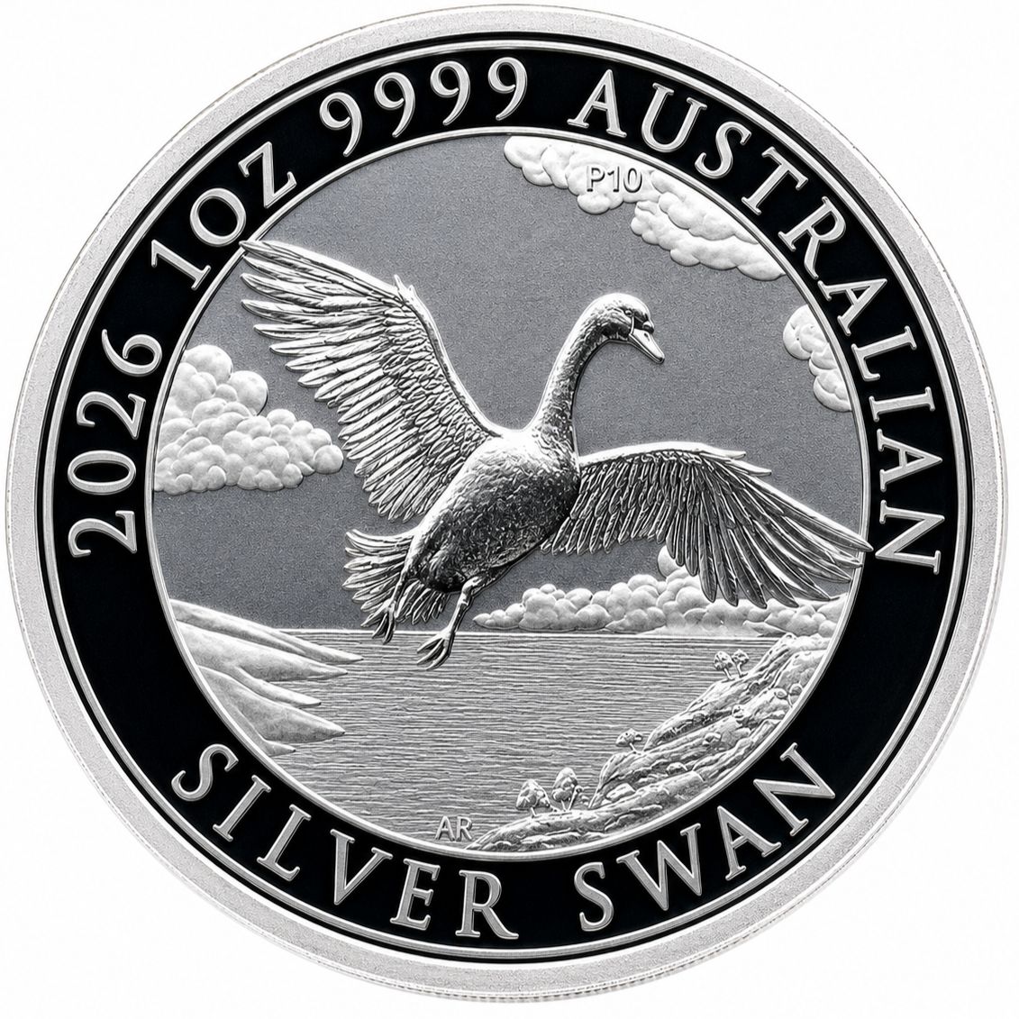 1 onza Australia 2026 - Cisne
