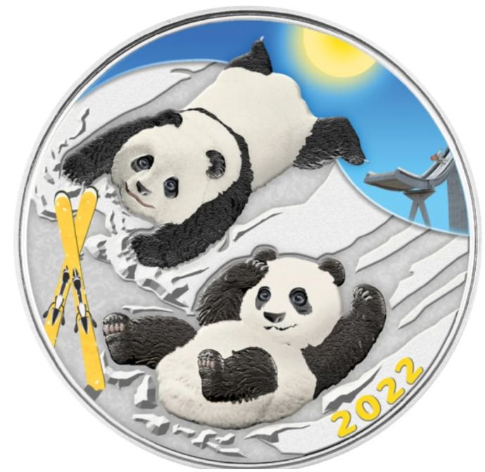 1 onza China 2022 - Panda 40º aniversario coloreado 1 onza China 2022 - Panda 40º aniversario coloreado