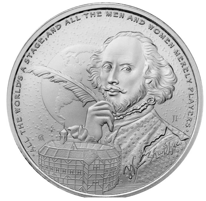 1 onza Niue 2024 - William Shakespeare 1 onza Niue 2024 - William Shakespeare