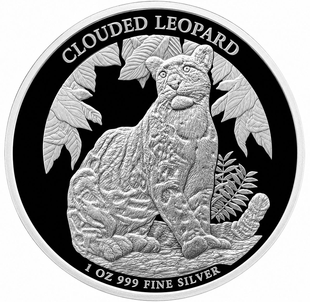 1 onza Camboya 2023 - Leopardo nublado 1 onza Camboya 2023 - Leopardo nublado
