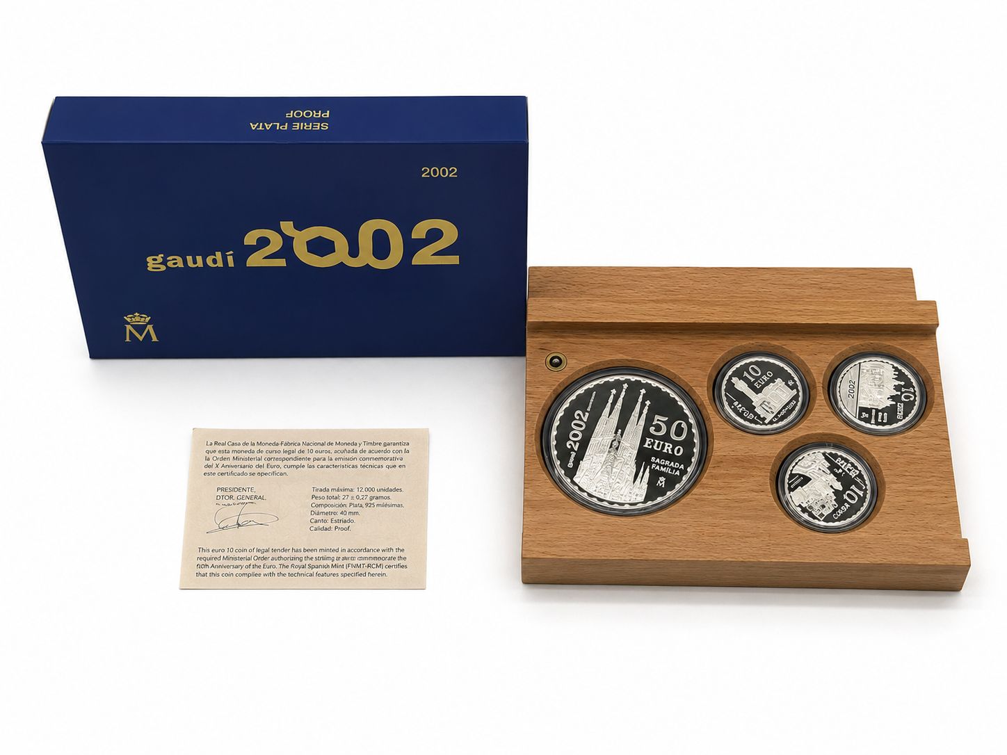 Proof 80 euro España 2002 - Gaudi
