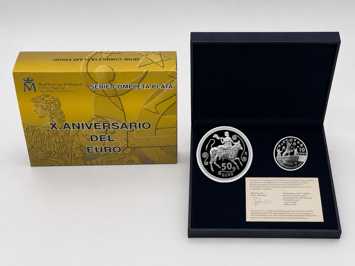 Proof 60 euro España 2012 - X Aniversario del Euro