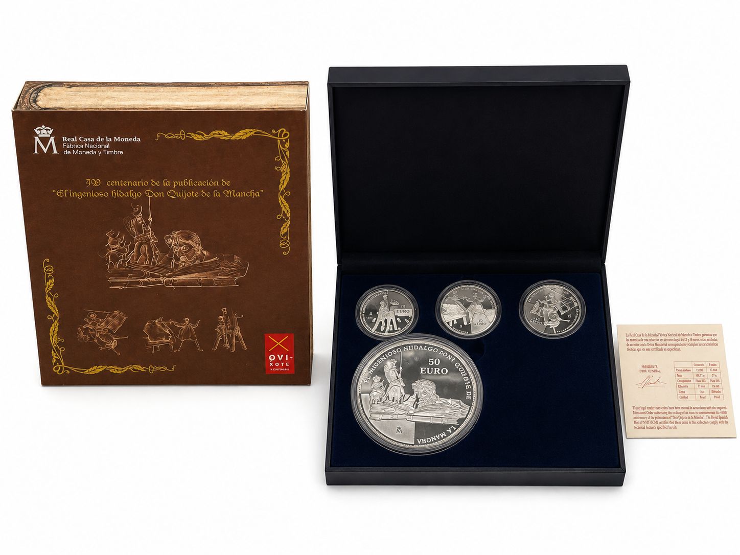 Proof 80 euro España 2005 - IV Centenario de El Quijote