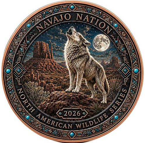 1 onza Cobre - Espiritu del Lobo