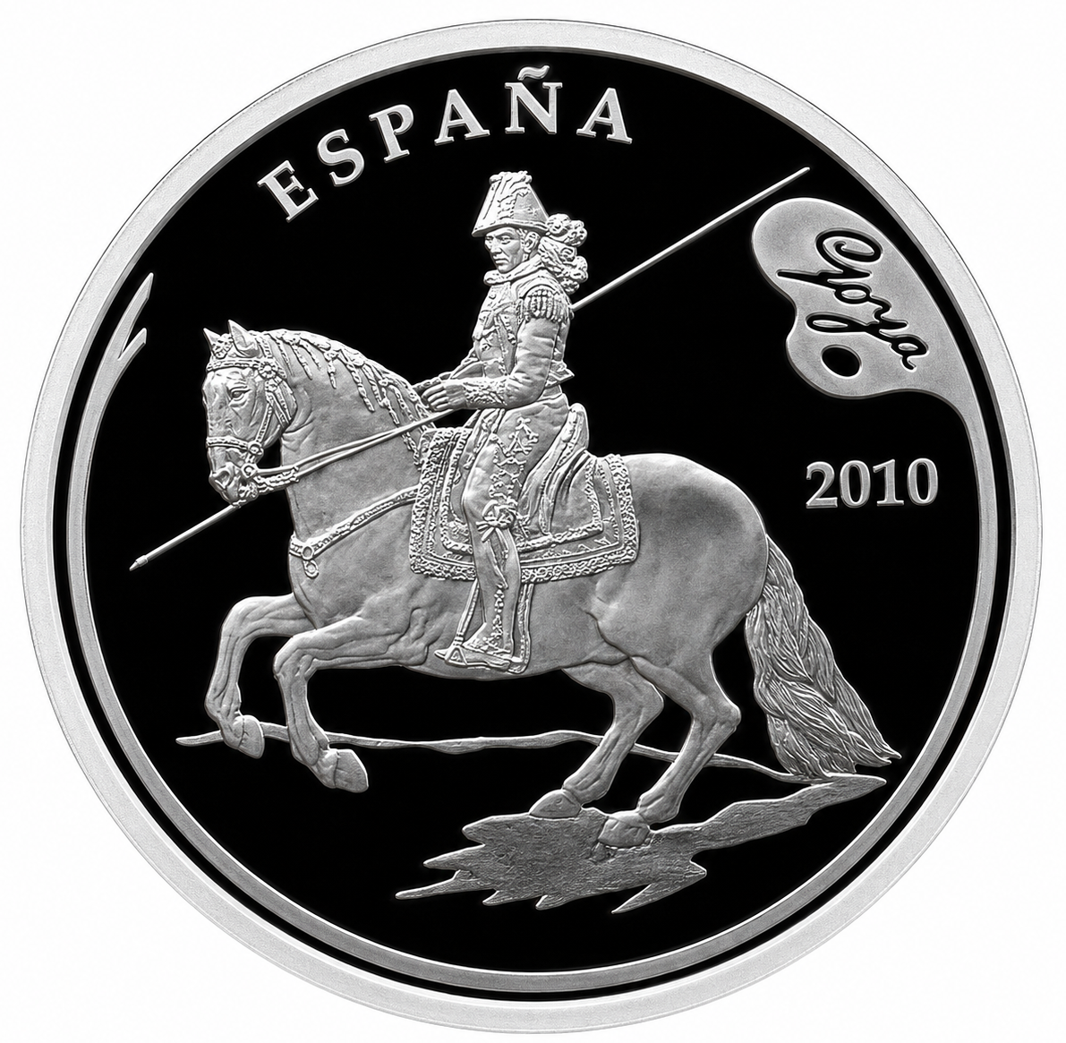 Proof 50 euro España 2010 - Goya: El Aquelarre