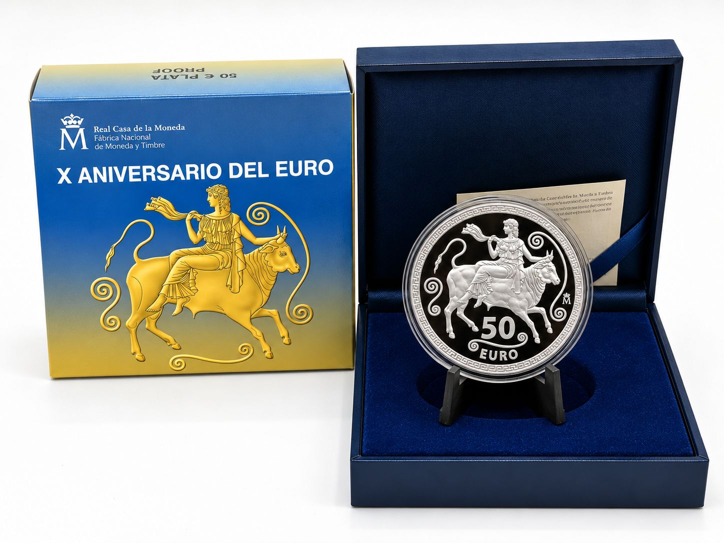 Proof 50 euro España 2012 - X Aniversario del Euro