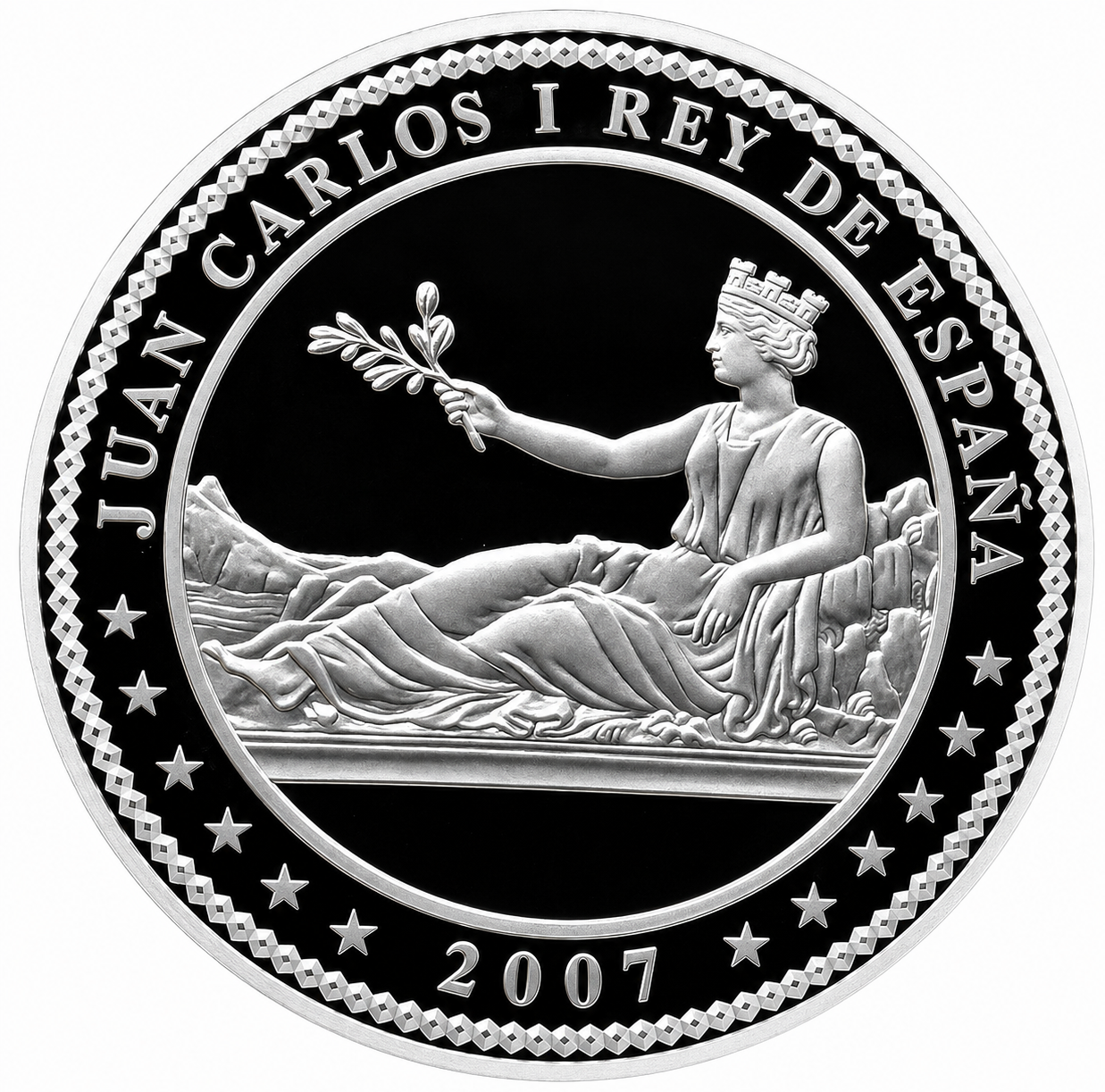 Proof 50 euro España 2007 - V Aniversario del Euro: Hispania