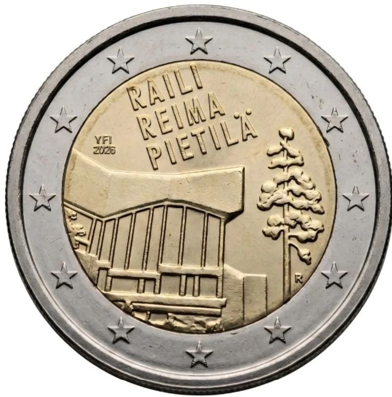 UNC 2 euro Finlandia 2026 - Raili y Reim Pietilä