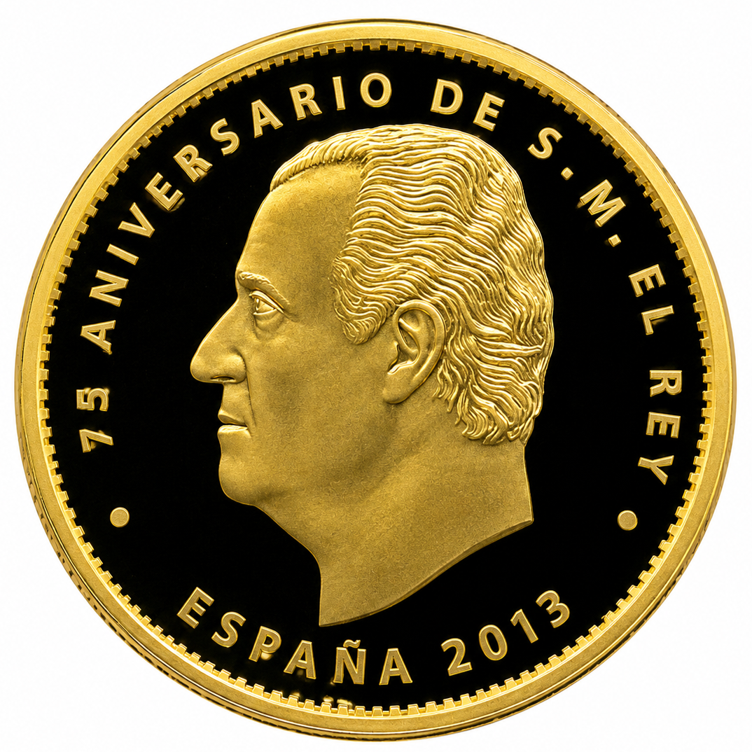 Proof 20 euro España 2013 - 75 Aniversario de Su Majestad el Rey D. Juan Carlos (en capsula)