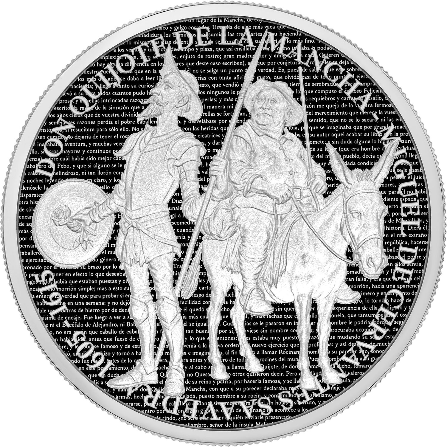 Anverso 1 onza Asturmint 2026 Don Quijote