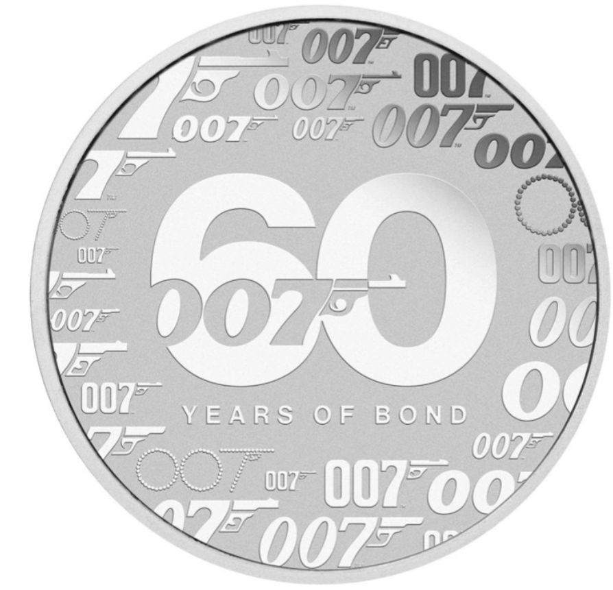 1 onza Tuvalu 2022 - 60th Anniversary James Bond