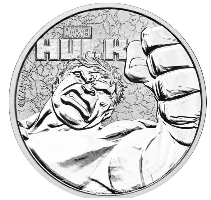 1 onza Tuvalu 2019 - Marvel: Hulk